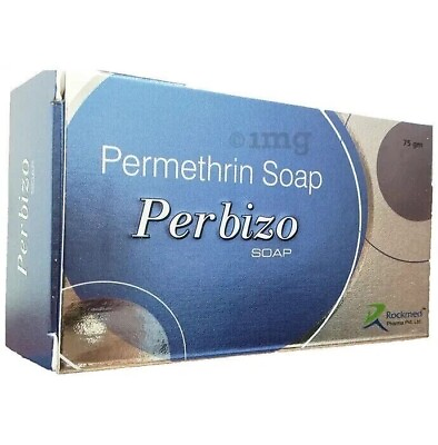 #ad 2X PERBIZO SOAP ANTI SCABIES KILLS SCABIES MITES AND EGGS 75gm pack of 2