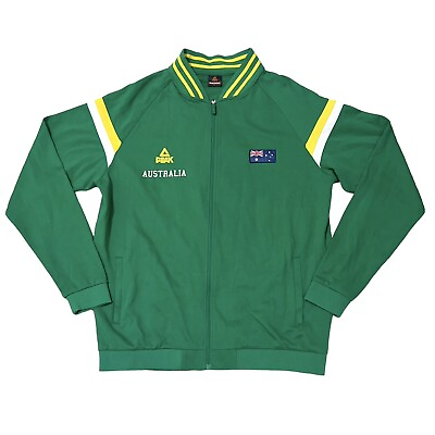 #ad PEAK Sport Player Only Issue Australia Basketball Boomers Zip Jacket Size 2XL