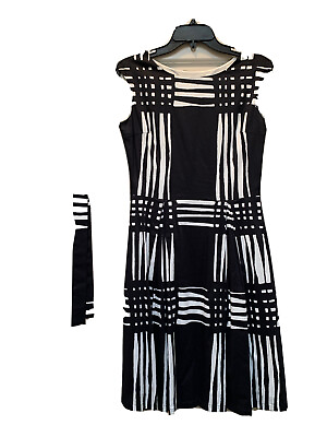 #ad MARIMEKKO JAALA Womens Dress Size 36 Black white