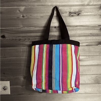 #ad Rainbow Nylon Waterproof Beach Bag