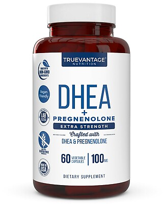 Extra Strength DHEA 100mg Supplement with Pregnenolone 60mg $21.99