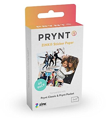 #ad Printing paper for PRYNT POCKET 40 sheets Zink Photo paper photo sticker PP00006