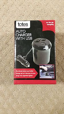 Totes Auto Charger with USB for on the go Charging C4 $9.69