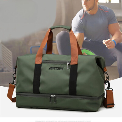 #ad Women Large Capacity Men#x27;s Sports bag Waterproof Female Messenger Bag New