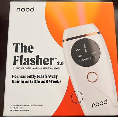 #ad WHITE Flasher 2.0 by Nood Permanent and Painless IPL Laser Hair Removal Handset
