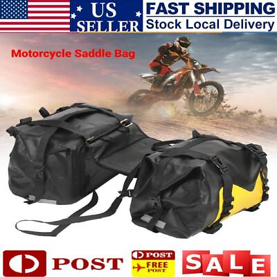 #ad Motorcycle Saddle Two Side Bag Luggage Saddle Bags Waterproof PVC Saddle Bags