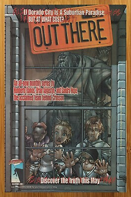 #ad 2001 Cliffhanger Out There Print Ad Poster Humberto Ramos Comic Book Promo Art