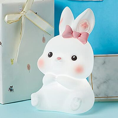 #ad Night Light for Kids Cute Squishy Bunny Silicone Lamp Kawaii Animals Bedside ...