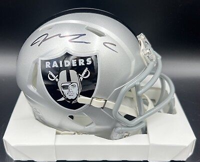 #ad Maxx Crosby Signed Autographed Los Vegas Raiders Speed Mini Helmet Fanatics