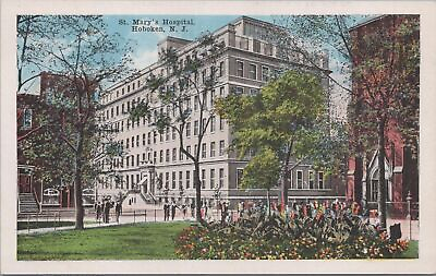 #ad Postcard St Mary#x27;s Hospital Hoboken NJ