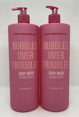 #ad 2 Body Prescriptions Bubbles Over Troubles Coconut amp; Shea Body Wash 32.5fl oz
