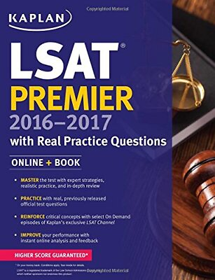 #ad Kaplan LSAT Premier 2016 2017 with Real Practice Questions: Book Online Kapl