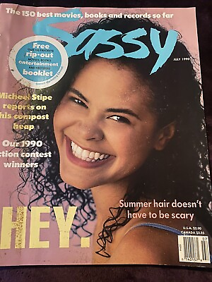 #ad SASSY magazine JULY 1990 Michael Stipe Young CHANDRA NORTH Super RARE