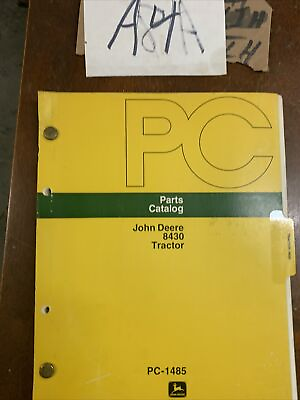 #ad John Deere Parts Catalog Manual PC 1485 8430 Tractor NOS