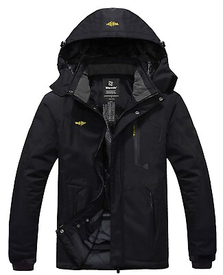 Wantdo Men#x27;s Waterproof Winter Jacket Warm Winter Coat Jacket Ski Jacket Hooded $71.23