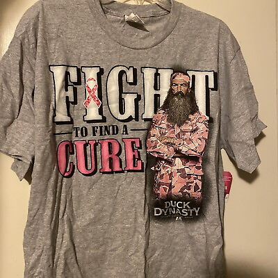 #ad Duck Dynasty T Shirt Fight To Find The Cure Cancer Phil Robertson XL Call