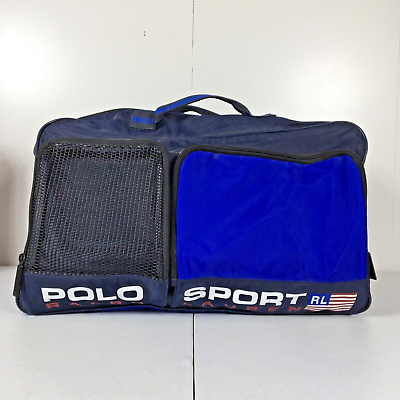 #ad VTG Polo Sport Ralph Lauren Crossbody Shoulder Strap Messenger Bag 18” x 13.5”