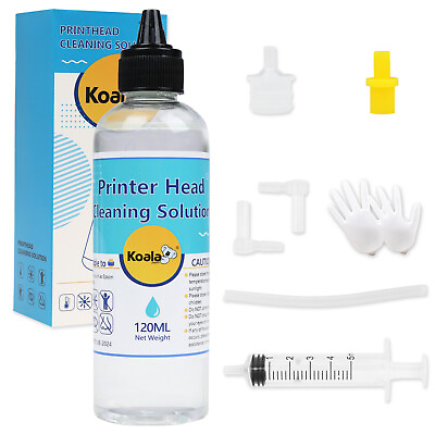#ad 120ML Epson Printer Cleaning Kit Unblock Print Head Nozzles Clogs Cleaner Flush