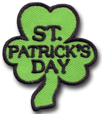 #ad Girl Boy Cub ST. PATRICK#x27;S DAY Shamrock Fun Patches Badges SCOUTS GUIDE party