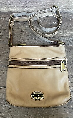 #ad #ad Fossil Small Explorer Leather Crossbody Purse shoulder bag Butter soft Leather