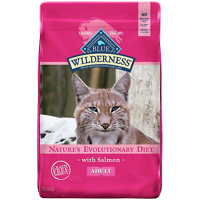 #ad Wilderness High Protein Salmon Dry Cat Food for Adult Cats Grain Free 9.5 lb.