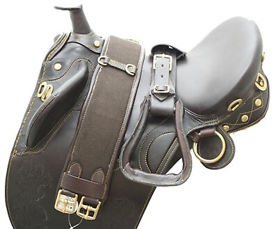 #ad #ad Australian Style Drum Dye Leather Horse Saddle Branded Collection 17quot; All Sizes