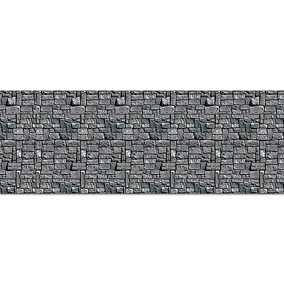 #ad Beistle Brick Stone Wall Backdrop 4� X 30� � Medieval Party Decorations Medi