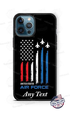 #ad Air Force US Flag Military Personalized Phone Case cover fits iPhone Samsung etc