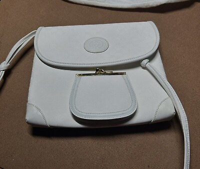 #ad VINTAGE GUCCI Crossbody and Wallet Set White Color
