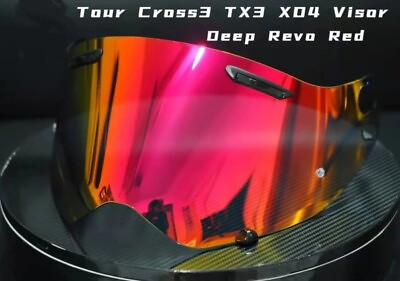 #ad Visor For Arai Tour Cross 1 2 3 TX3 XD4 X04 Visor Red 15 Day Delivery