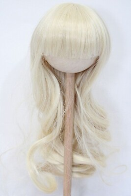 #ad Wig 8 9inch Blonde Long Curl S 24 03 10 210 Gn Zs Doll Wig Only