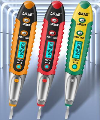 #ad Durable AC DC Non Contact LCD Electric Test Pen Voltage Digital Detector Tester