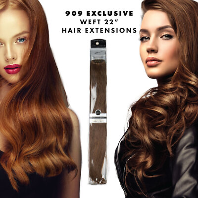 #ad 909 Exclusive Weft by The Hair Shop Remy Human Hair Extensions 90g 22quot;