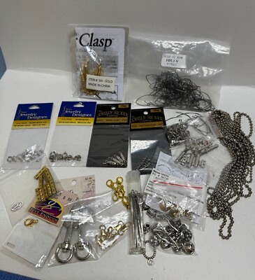 #ad Jewelry Making Lot New Findings Clasps Earwire Chain