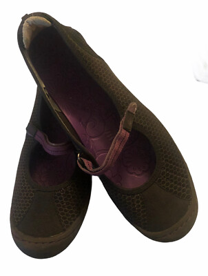 #ad JBU Women’s Mary Jane Outdoor Hiking Activity Shoe Black Purple Size 9.5