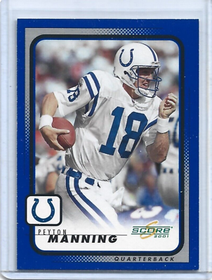 #ad Peyton Manning Indianapolis Colts 2001 Score Football #88