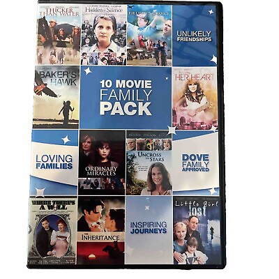 #ad 10 Movie Family Pack DVD 2011 2 Disc Set **DISCS ONLY*NO CASE* FREE SHIPPING*