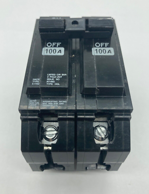 #ad THQL2100 2 Pole 100 Amp 120 240VAC Plug In Type HQL Generic Main Circuit Breaker