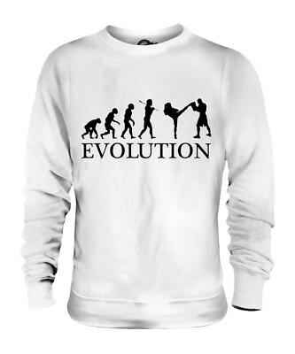 #ad MMA FIGHTER FEMALE EVOLUTION OF MAN UNISEX SWEATER MENS WOMENS LADIES GIFT