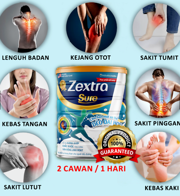 #ad 6 Cans Zextra Sure Milk Knee Pain Back Pain 400g Back Pain Strengthen Bones