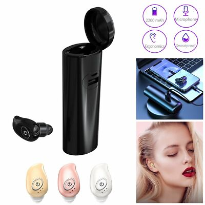 #ad In Ear Bluetooth Earphone Wireless Headset Hands free Earbud for iOS Android