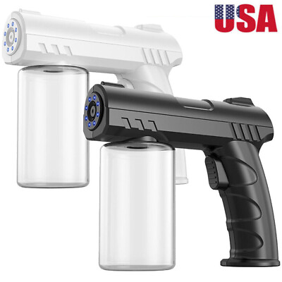#ad Portable 280ML Wireless Nano Blue Light Steam Spray Disinfection Sprayer Gun US