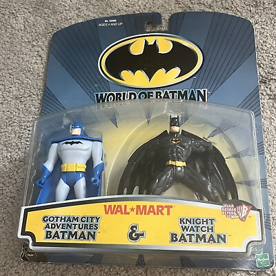 #ad World of Batman Walmart Gotham amp; Knight Watch Batman Complete New 1999 Sealed