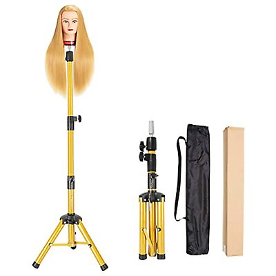 #ad Heavy Duty Wig Stand Tripod 55 Inch Mannequin Head Stand Wig Stand Tripod w...