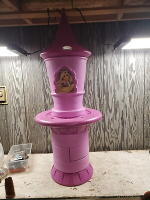 #ad Kids Only Brand Disney Tangled Rapunzel Tower Table Chair Rare HTF 50quot; Tall