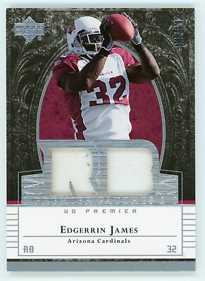 #ad 2007 Upper Deck Premier Edgerrin James Premier Patches Game Used Jersey 99 RB