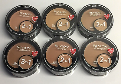 #ad Revlon ColorStay 2 In 1 Compact Makeup amp; Concealer Full Size Choose Shade NEW.