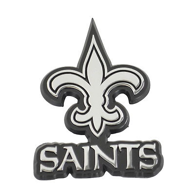 #ad New NFL New Orleans Saints Auto Car Truck Heavy Duty Real Chrome Metal Emblem
