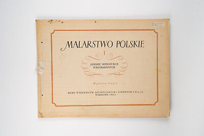 #ad Album Malarstwo Polskie I The Best of Polish Paintings and Artists of 1952 Ra