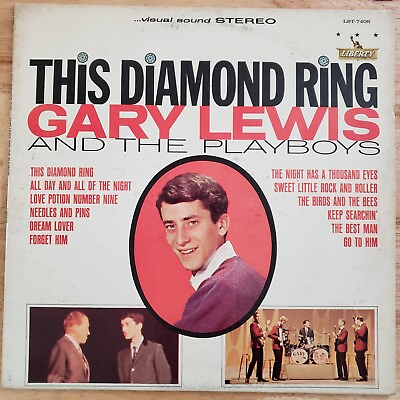 #ad Gary Lewis and the Playboys This Diamond Ring Vinyl LP 1965 Liberty LST 7408